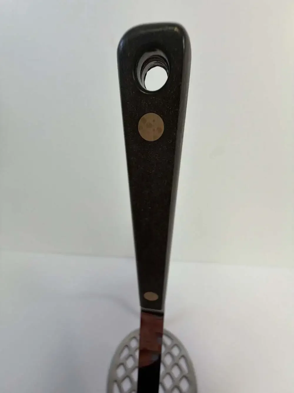 Vintage Flint‎ Stainless USA Potato Masher with Black Handle